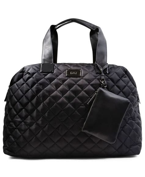 steve madden quilted weekender bag